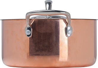 Indukční hrnec s poklicí, růžová