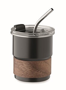 Jednostěnný pohárek 260 ml, černá - reklamní hrnky