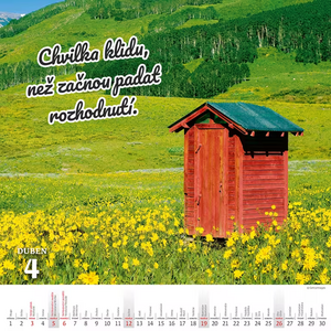 Kadibudky nástěnný kalendář 2026