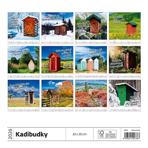 Kadibudky nástěnný kalendář 2026