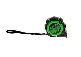 KAMRON Svinovací metr Rotello, délka 8 m/16 mm, certifikace EEC II, černá/zelená - reklamní předměty