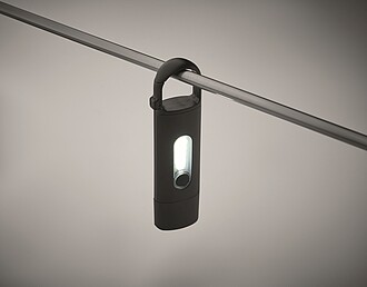 Kapesní COB svítilna, černá