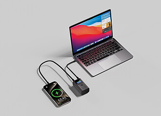 Kapesní powerbanka 10 000 mAh 55W Urban Vitamin, šedá