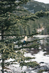 Kapesní svítilna s bambusovým povrchem