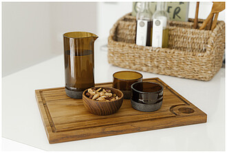 Karafa na vodu, 430 ml, hnědá