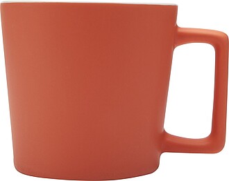 KARAY Keramický hrnek o objemu 370 ml s matným povrchem, oranžová