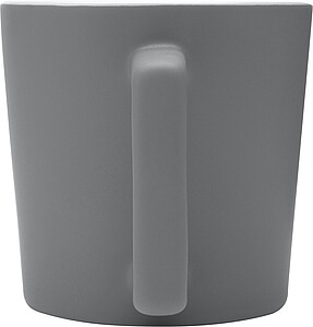 KARAY Keramický hrnek o objemu 370 ml s matným povrchem, šedá