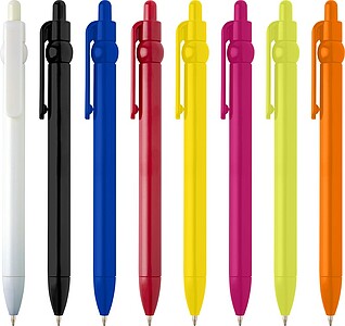 KARINO Propiska z recyklovaného plastu, černá náplň, červená