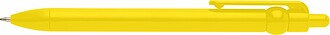 KARINO Propiska z recyklovaného plastu, černá náplň, žlutá
