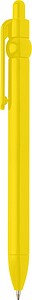 KARINO Propiska z recyklovaného plastu, černá náplň, žlutá