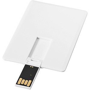 Karta USB Slim, 2 GB, bílá, cena na vyžádání s potiskem