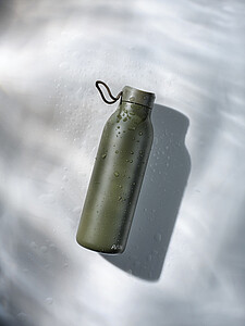 KASTORIA Vakuová termoska z recyklované nerezové oceli, 500 ml, tmavě zelená