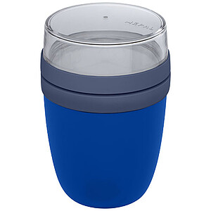 Kelímkový lunchbox se 2 oddíly, modrý