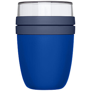 Kelímkový lunchbox se 2 oddíly, modrý