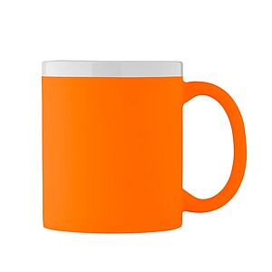 Keramický hrnek 300 ml, fluo oranžová
