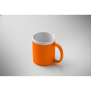 Keramický hrnek 300 ml, fluo oranžová