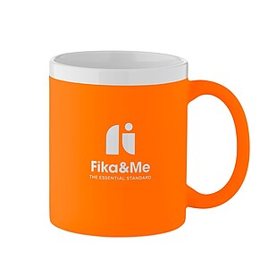 Keramický hrnek 300 ml, fluo oranžová