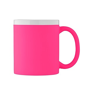Keramický hrnek 300 ml, fluo růžová