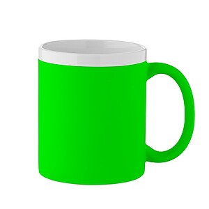 Keramický hrnek 300 ml, fluo zelená