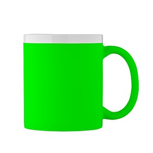 Keramický hrnek 300 ml, fluo zelená