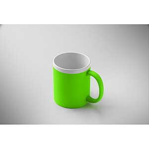 Keramický hrnek 300 ml, fluo zelená