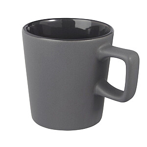 Keramický hrnek o objemu 280 ml, šedá