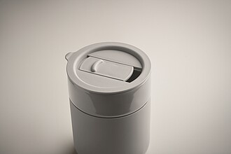 Keramický pohárek 330 ml, šedá