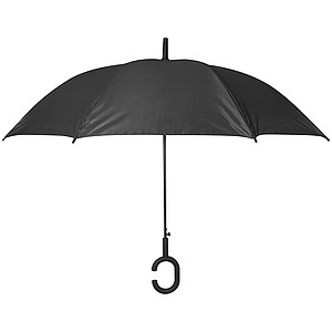 Klasický deštník, pr.103cm, s madlem na ruku, černý