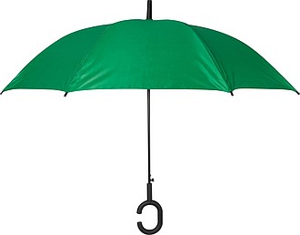 Klasický deštník, pr.103cm, s madlem na ruku, zelený