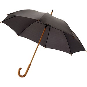 Klasický deštník s dřevěnou rukojetí, průměr 106cm, černá
