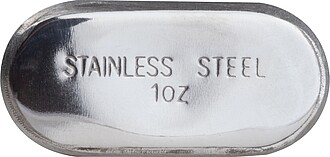 Klíčenka s mini placatkou 30 ml, šedá