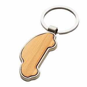 Klíčenka ve tvaru auta, hnědá - klíčenky s potiskem