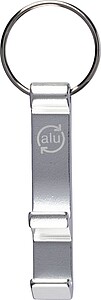 Klíčenka z recyklovaného hliníku, stříbrná