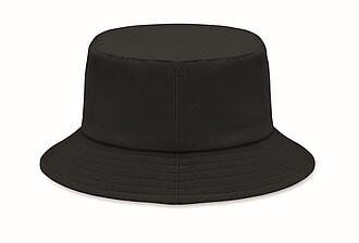 Klobouček z broušené bavlny, černý