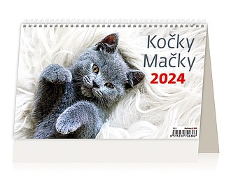 Kočky 2026, stolní kalendář - reklamní kalendáře