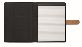 Konferenční složka A4 RPET, černá - reklamní desky