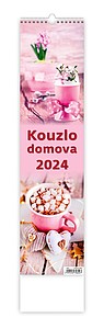 Kouzlo domova 2025, nástěnný kalendář, prodloužená záda - reklamní kalendáře