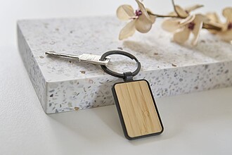 Kovová klíčenka, černá