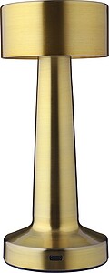 Kovová stolní lampa, žlutá