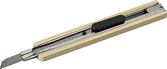 Kovový zalamovací nůž, hnědá