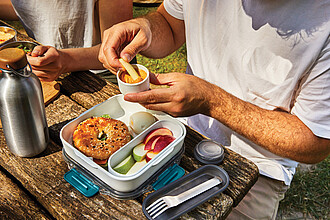 Krabička na jídlo, tyrkysová