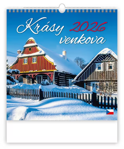 Krásy venkova nástěnný kalendář 2026 - reklamní kalendáře