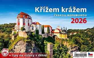 Křížem krážem Českou republikou 2026, stolní kalendář
