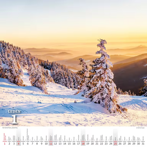 Křížem krážem Českou republikou nástěnný kalendář 2026