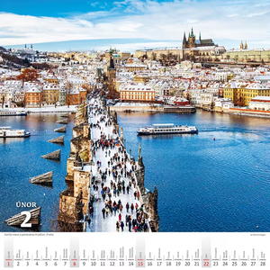 Křížem krážem Českou republikou nástěnný kalendář 2026