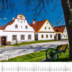 Křížem krážem Českou republikou nástěnný kalendář 2026