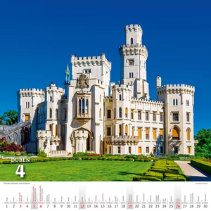 Křížem krážem Českou republikou nástěnný kalendář 2026