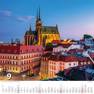 Křížem krážem Českou republikou nástěnný kalendář 2026