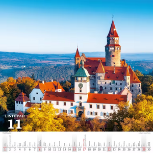 Křížem krážem Českou republikou nástěnný kalendář 2026