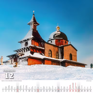 Křížem krážem Českou republikou nástěnný kalendář 2026